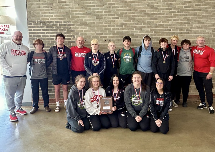 OGHS Wrestling team at AHSAA Sectionals