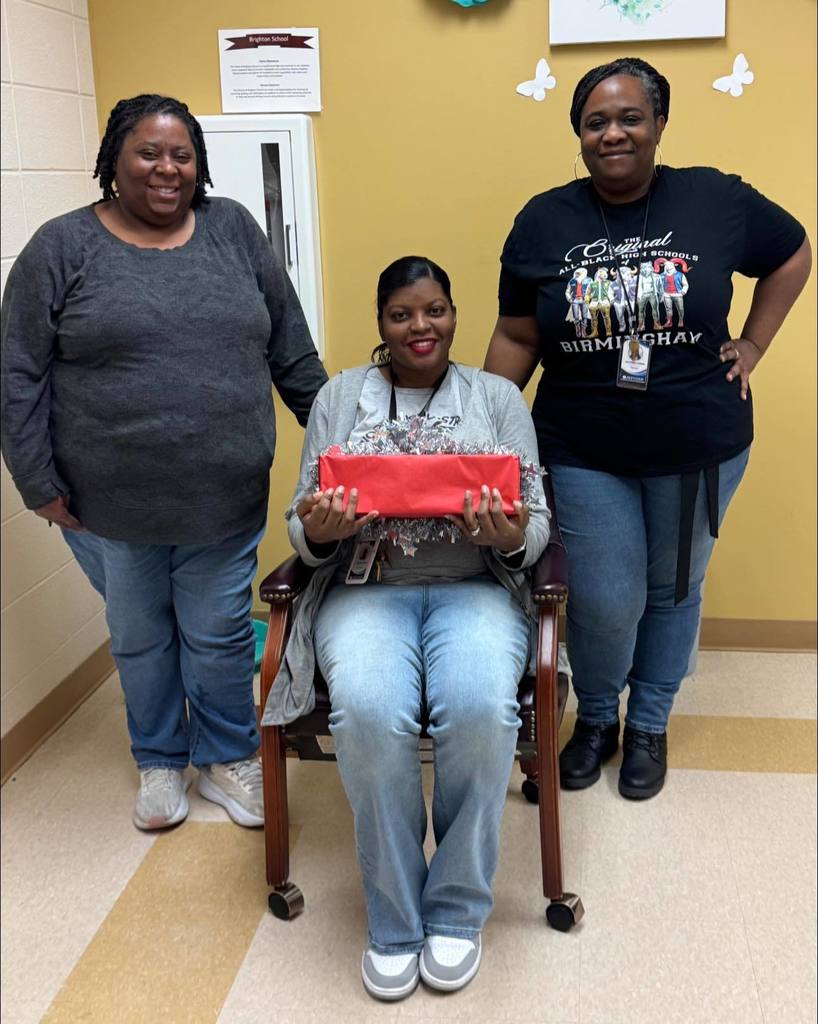 teacher and students smiling