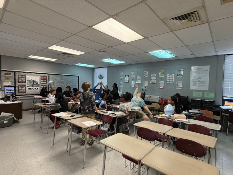 students in math class