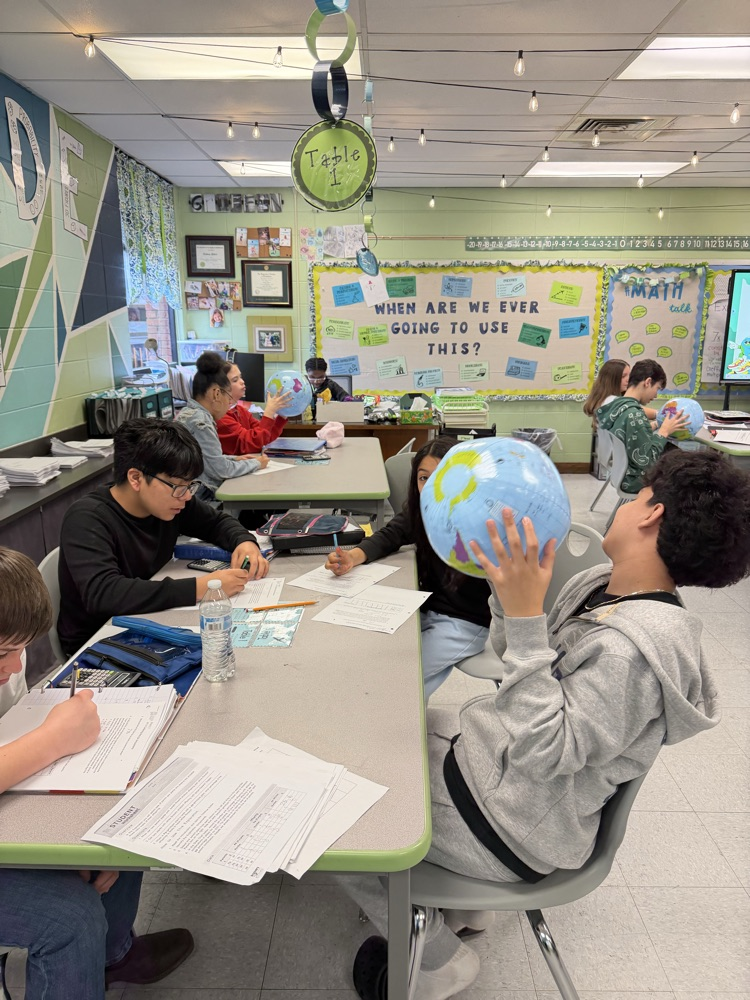 student doing hands on learning in math