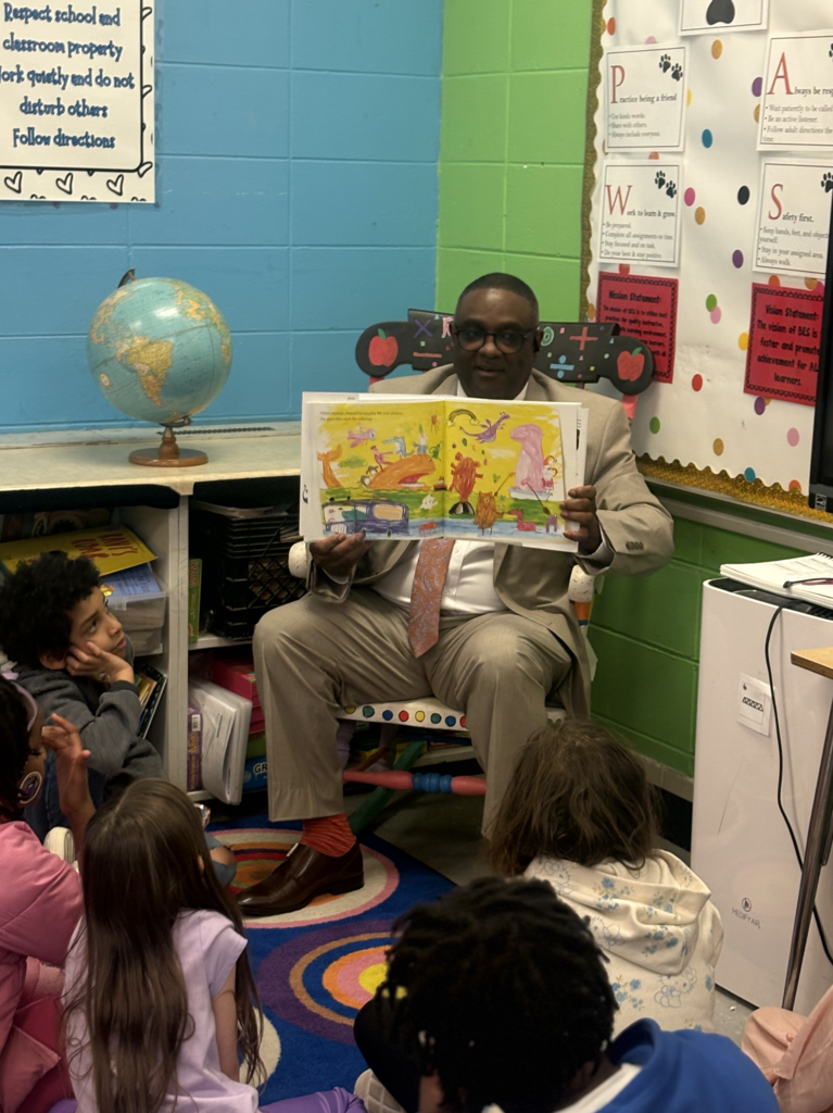 Dr. G reads to 3rd grade