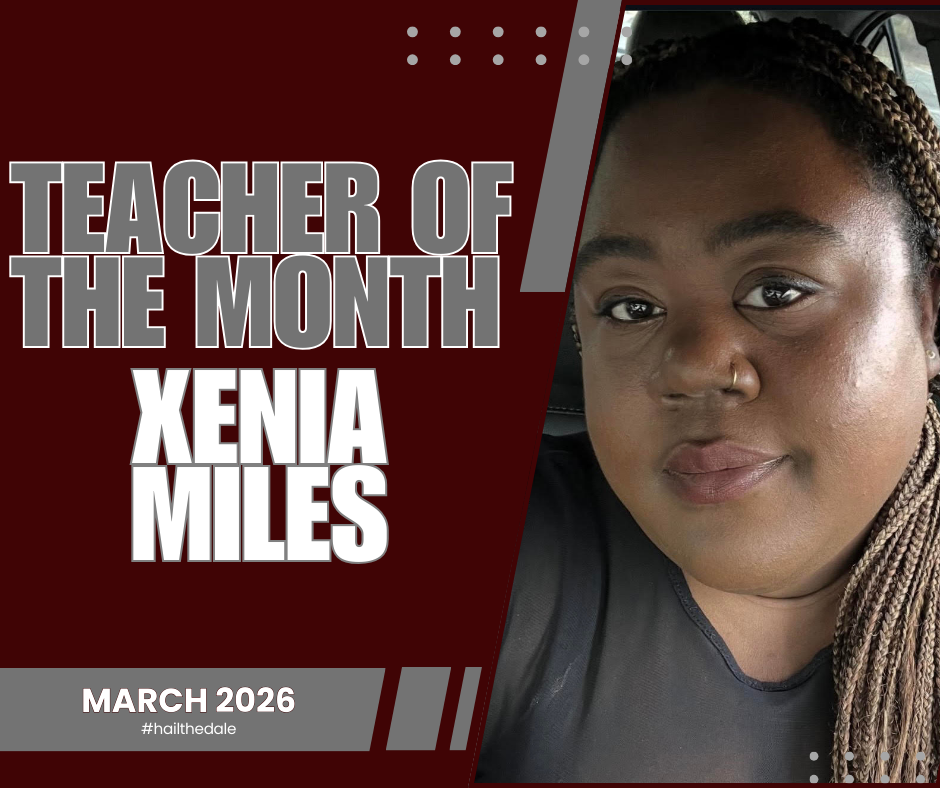 Xenia Miles GHS Teacher of the Month Gardendale High School