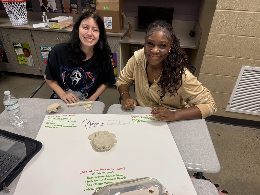Coach Hall's Class making land formations using clay pic 2