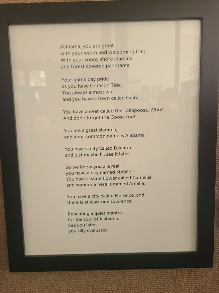 Poetry winner and Poem honored at recpetion in Montgomery