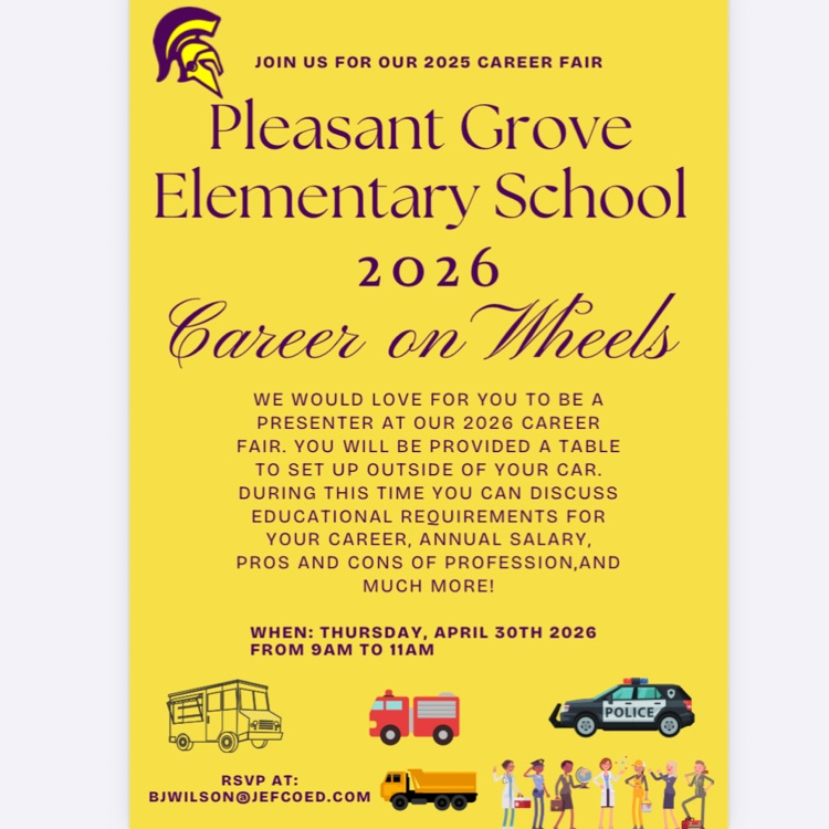 The PGES flyer telling how they will have a Career Fair on April 30th from 9 AM to 11 AM.