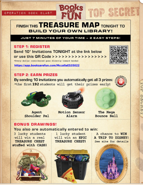 Book Blast Flyer in English