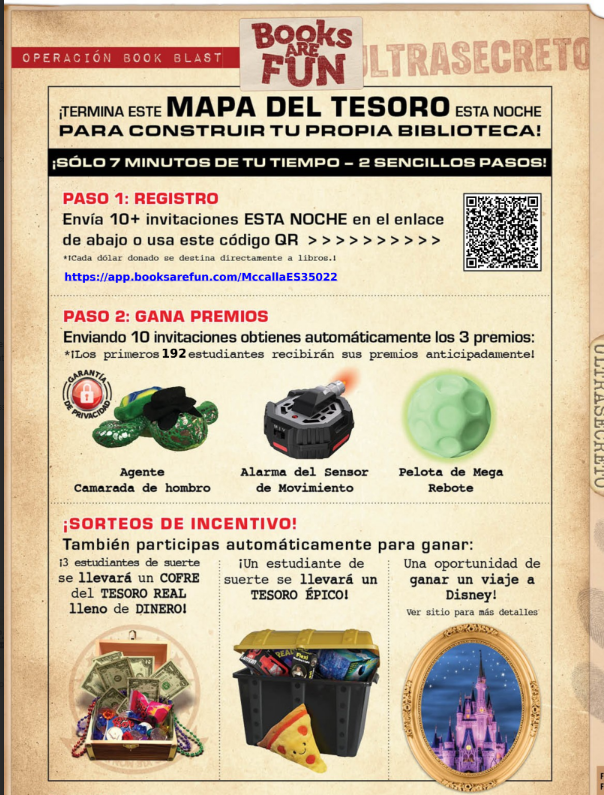 Book Blast Flyer in Spanish