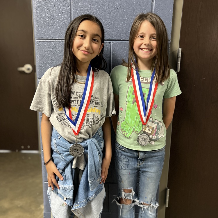 Zohha Khan and Charleigh Armstrong, 2nd place for Duet Acting Novice at the JEFCOED Drama Festival 