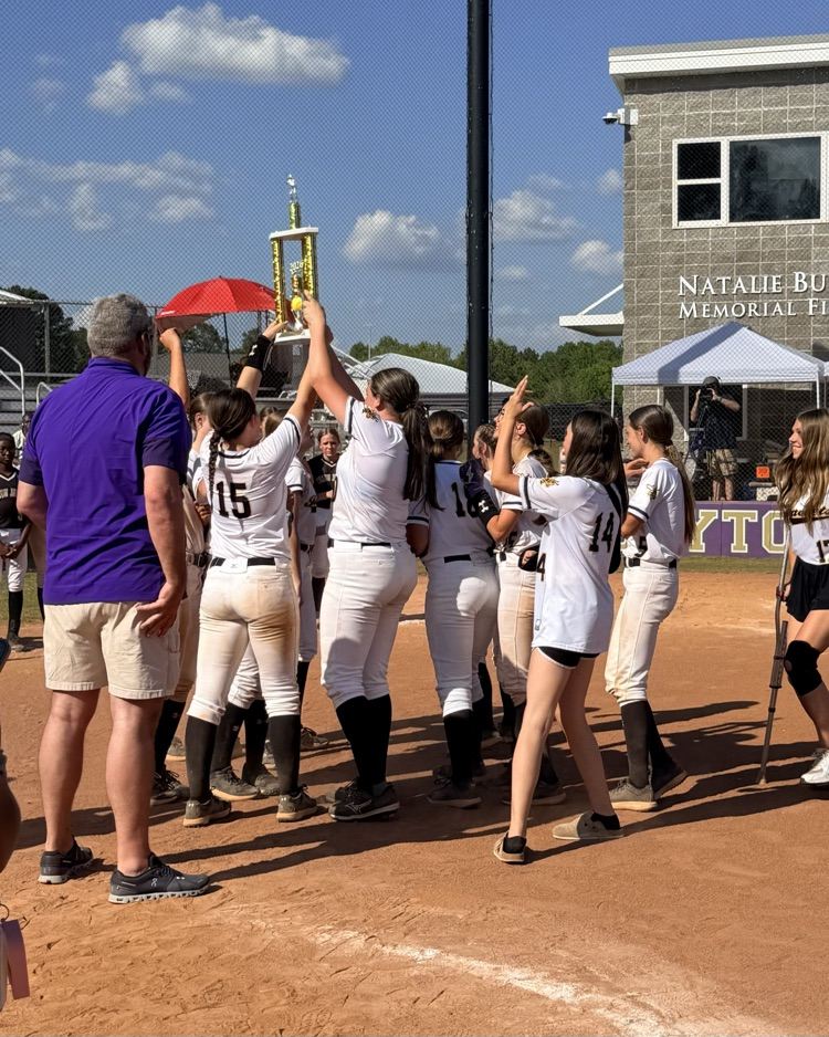 Corner Middle School softball team celebrating together after winning the 2026 JEFCOED Middle School Championship