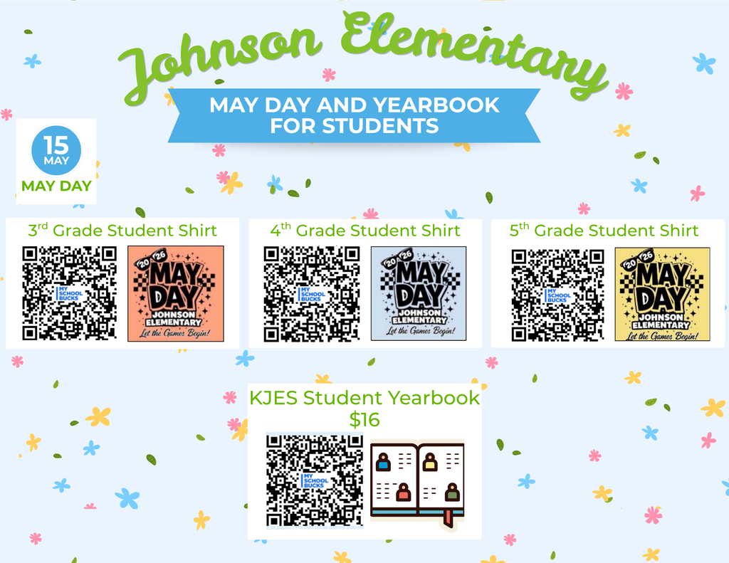 May day shirt and yearbook QR codes for electronic payments