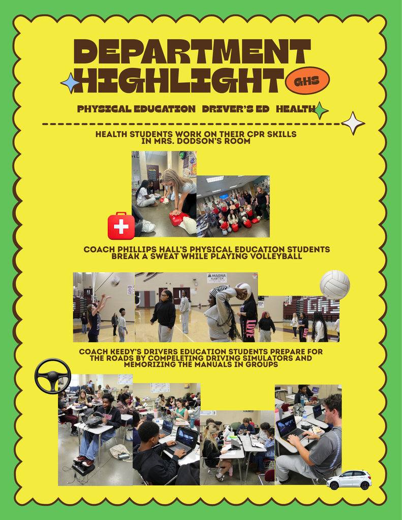GHS Department Highlights: Physical Education, Driver's Ed, and Health