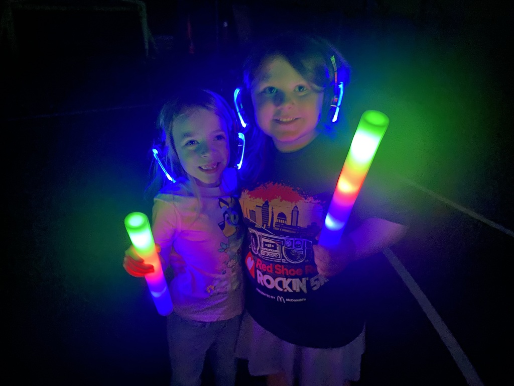 students at a silent disco