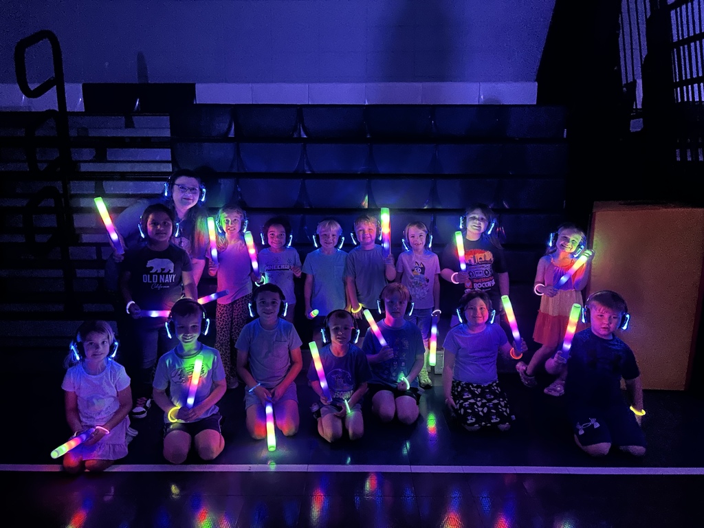 students at a silent disco