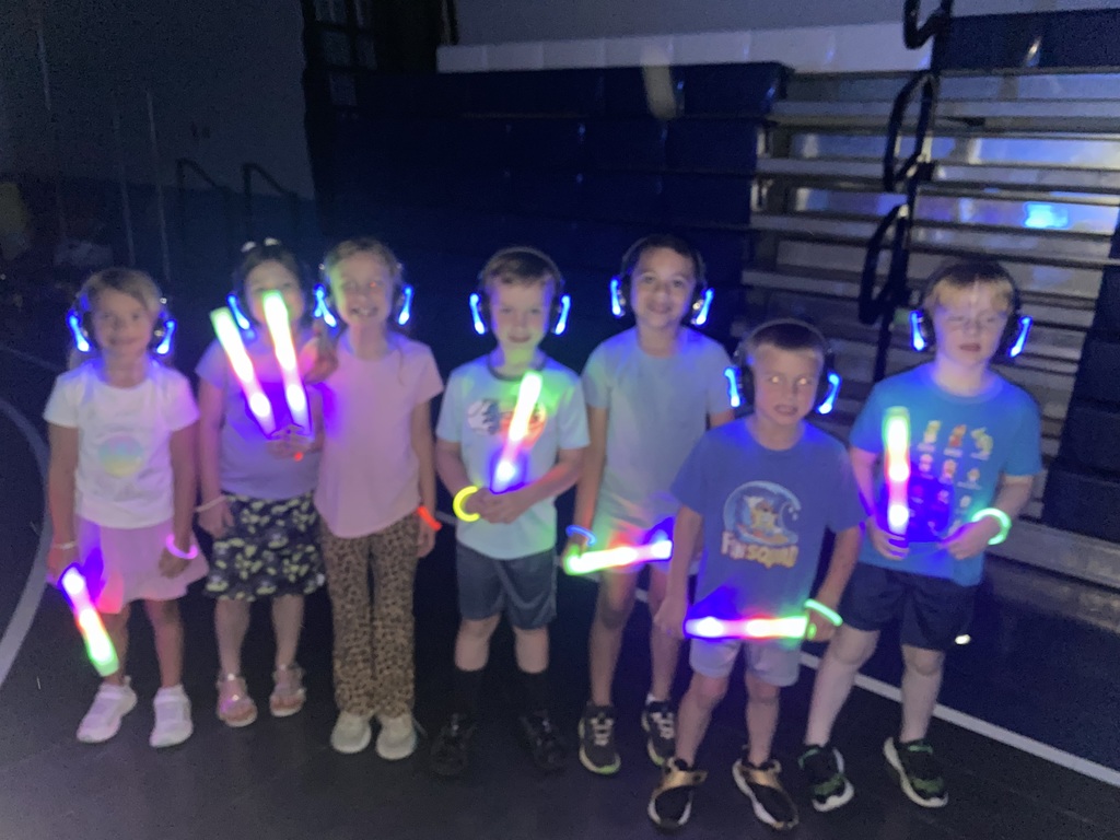students at a silent disco
