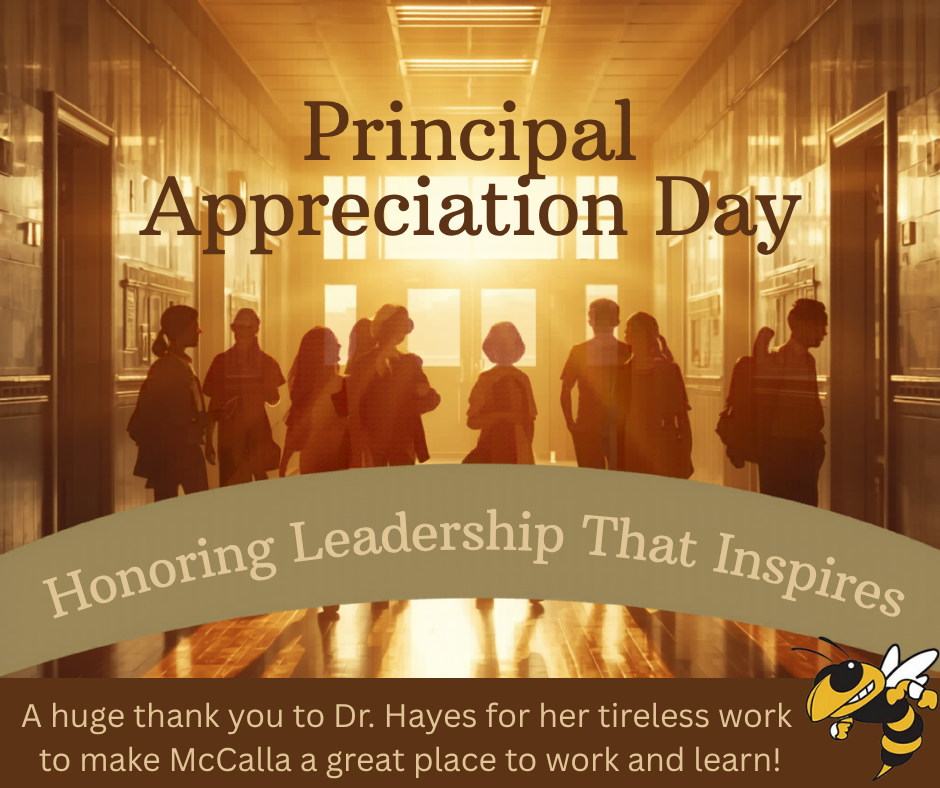 Sepia toned picture of students in a school hallway with a banner that says "Honoring Leadership That Inspires"