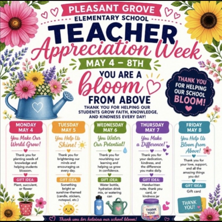 ideas for teachers during Teacher Appreciation Week.