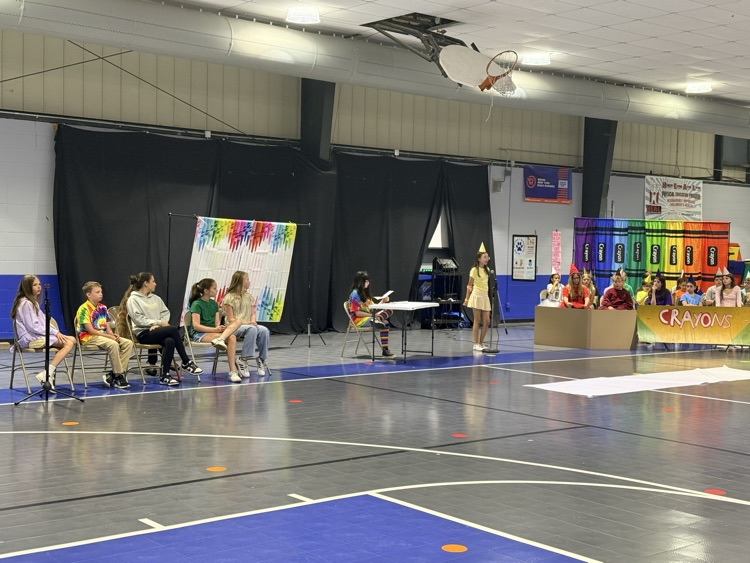 students performing in spring play