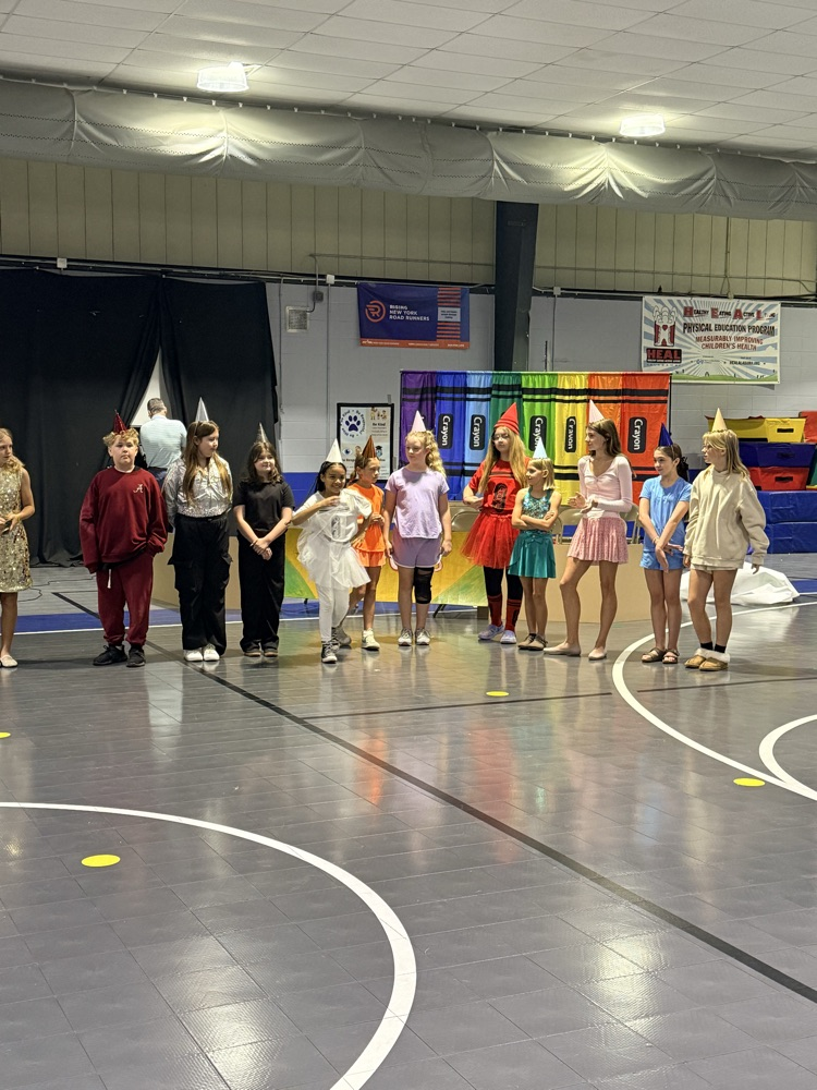 students performing in spring play