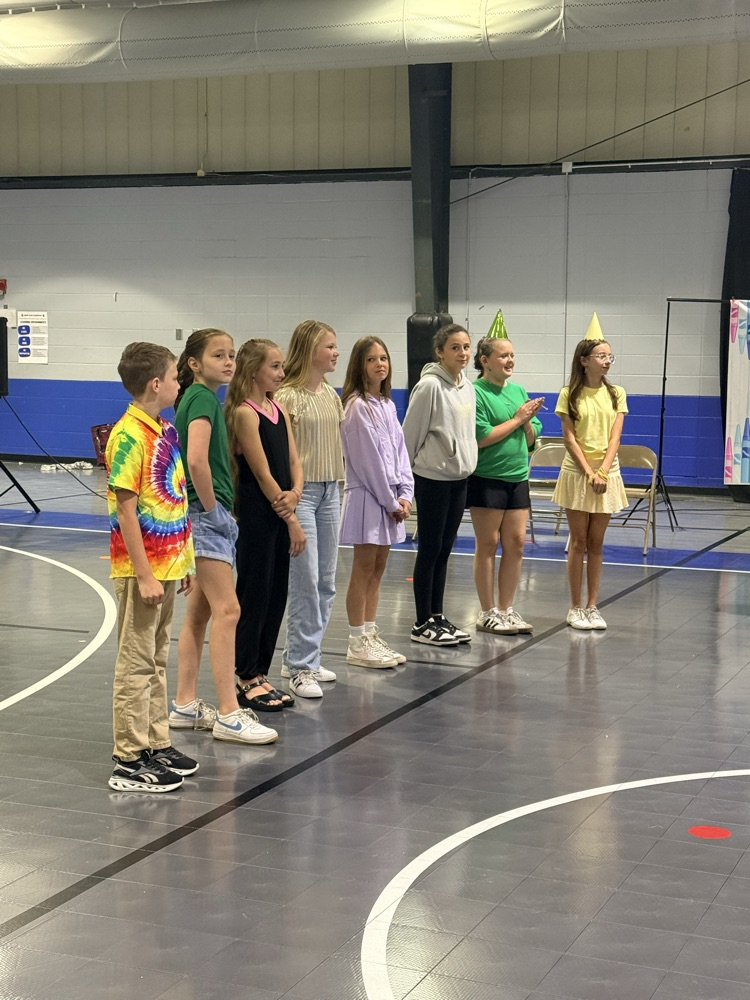 students performing in spring play