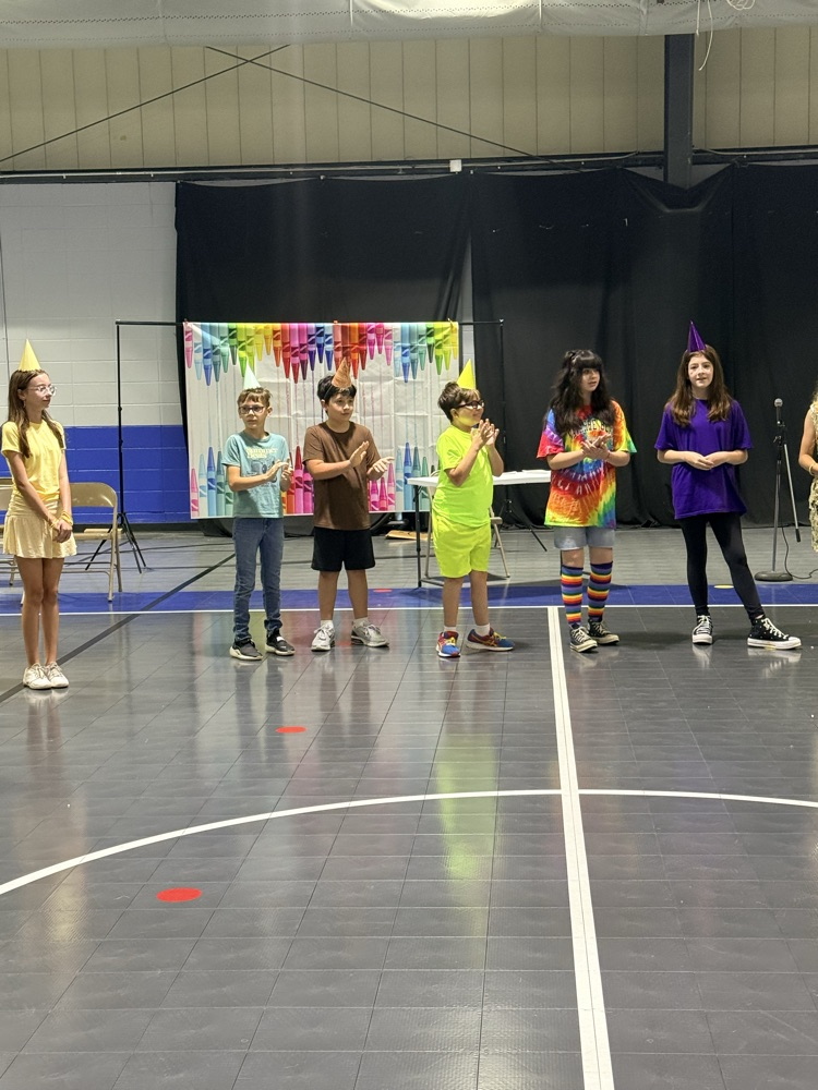 students performing in spring play
