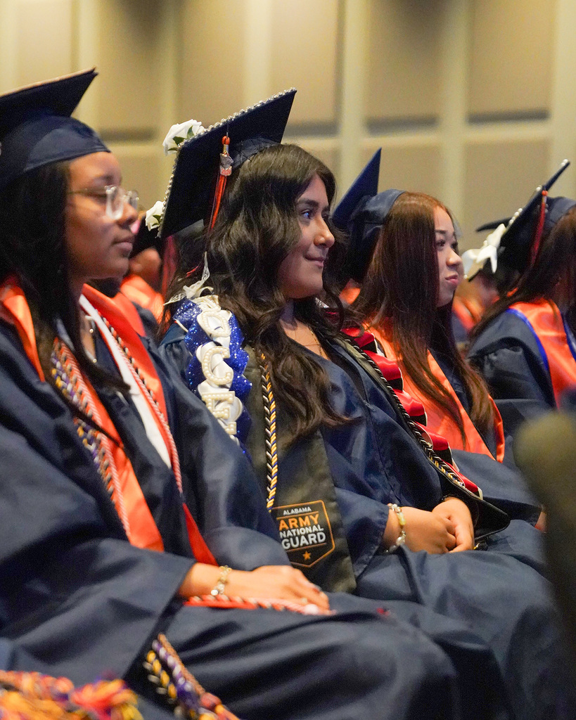 Graduates sit in the audience during the 2026 Fultondale High School Graduation.
