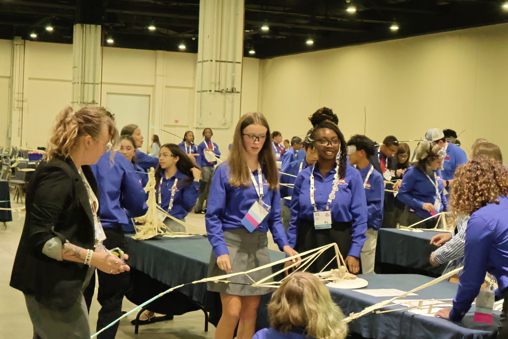 Students participate in a competition at the TSA National Leadership Conference.