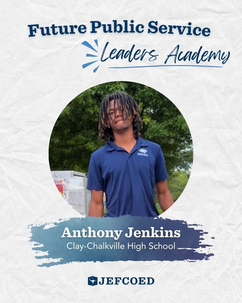 Graphic shares they Anthony Jenkins completed the UAB Future Public Service Leaders Academy.