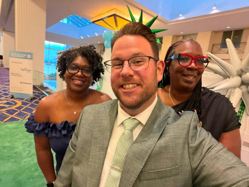 JEFCOED finance instructors and CTE employees smile for a photo while attending the NAF Next conference.