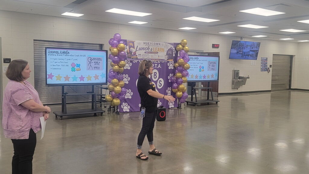 Math Coach introducing herself as Ms. Lukela