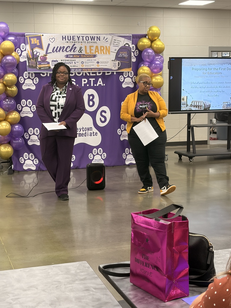 Ms. Thornton and Ms. Wynn teaching new teachers what to do on the first few days of school