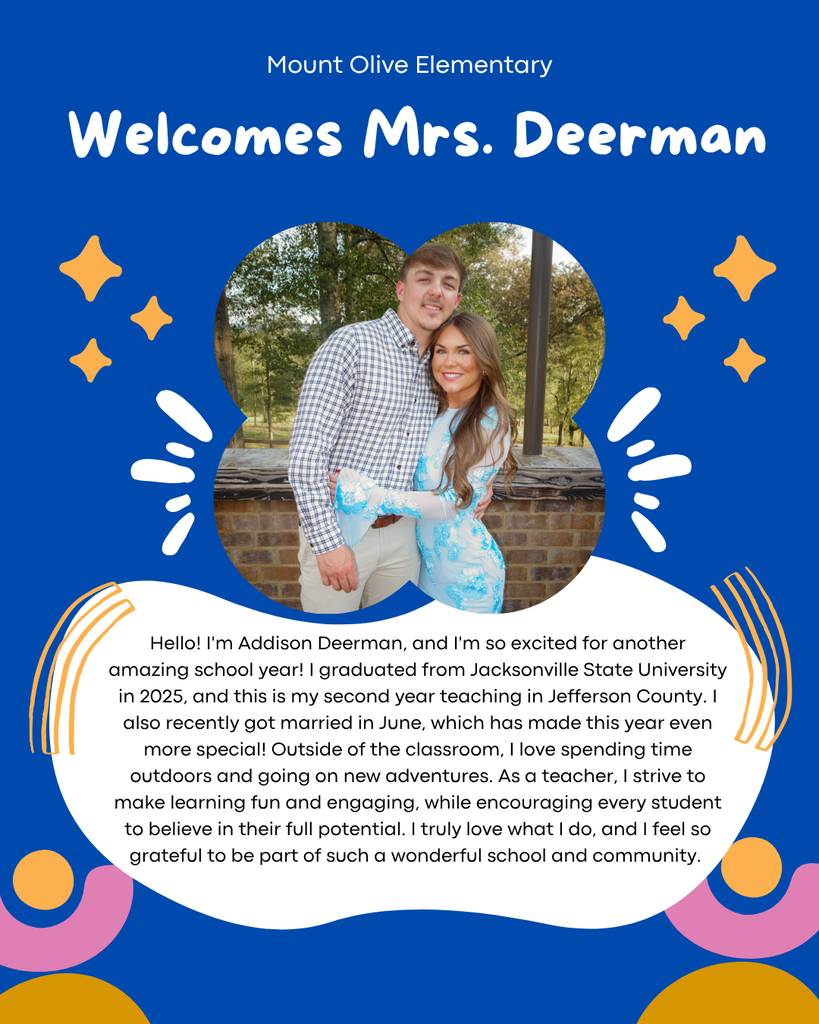 graphic welcoming mrs. deerman