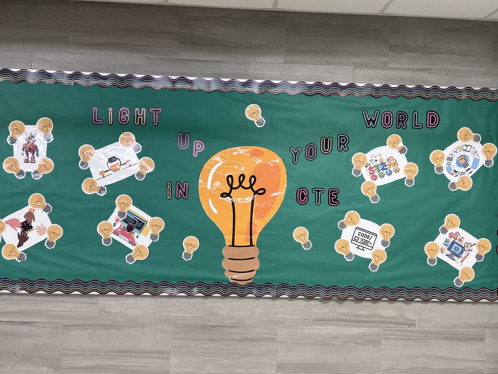 Image of a bulletin board light up