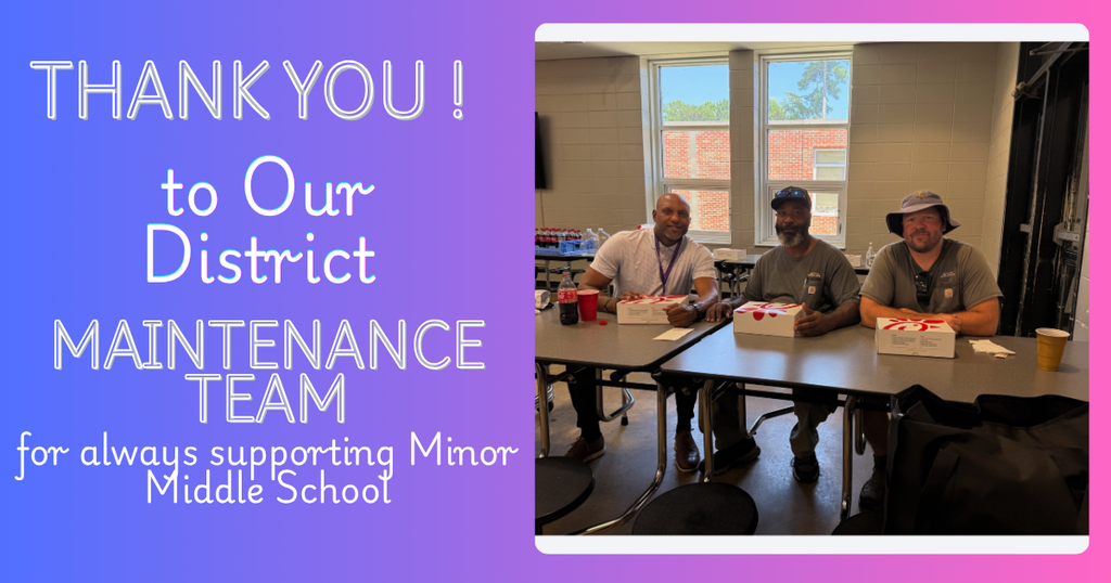 A big THANK YOU to our District Maintenance Team!