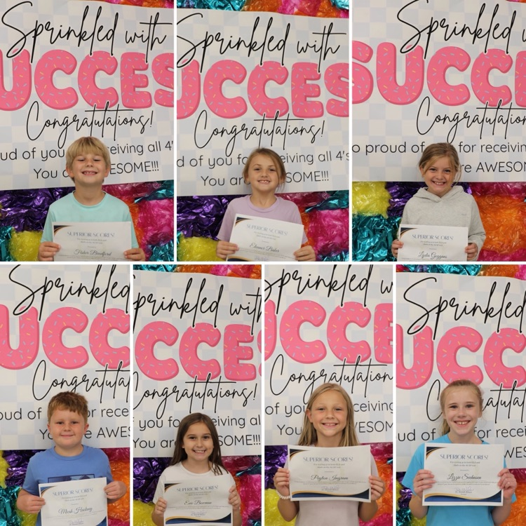 pictures of 9 students holding a certificate