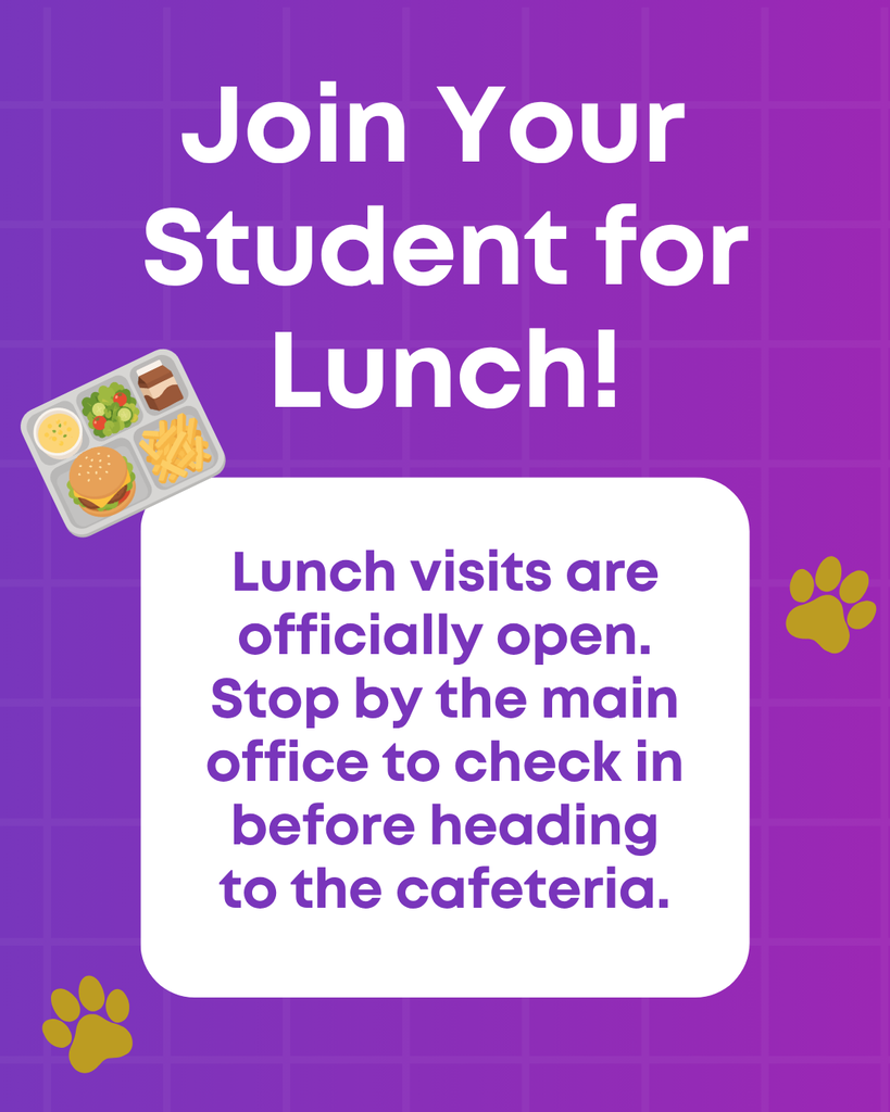 Join your student for lunch flyer