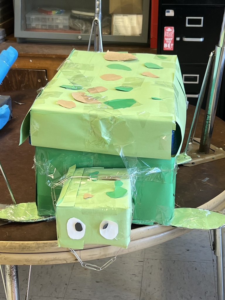 turtle made of boxes