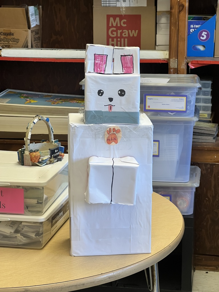 bunny made of boxes