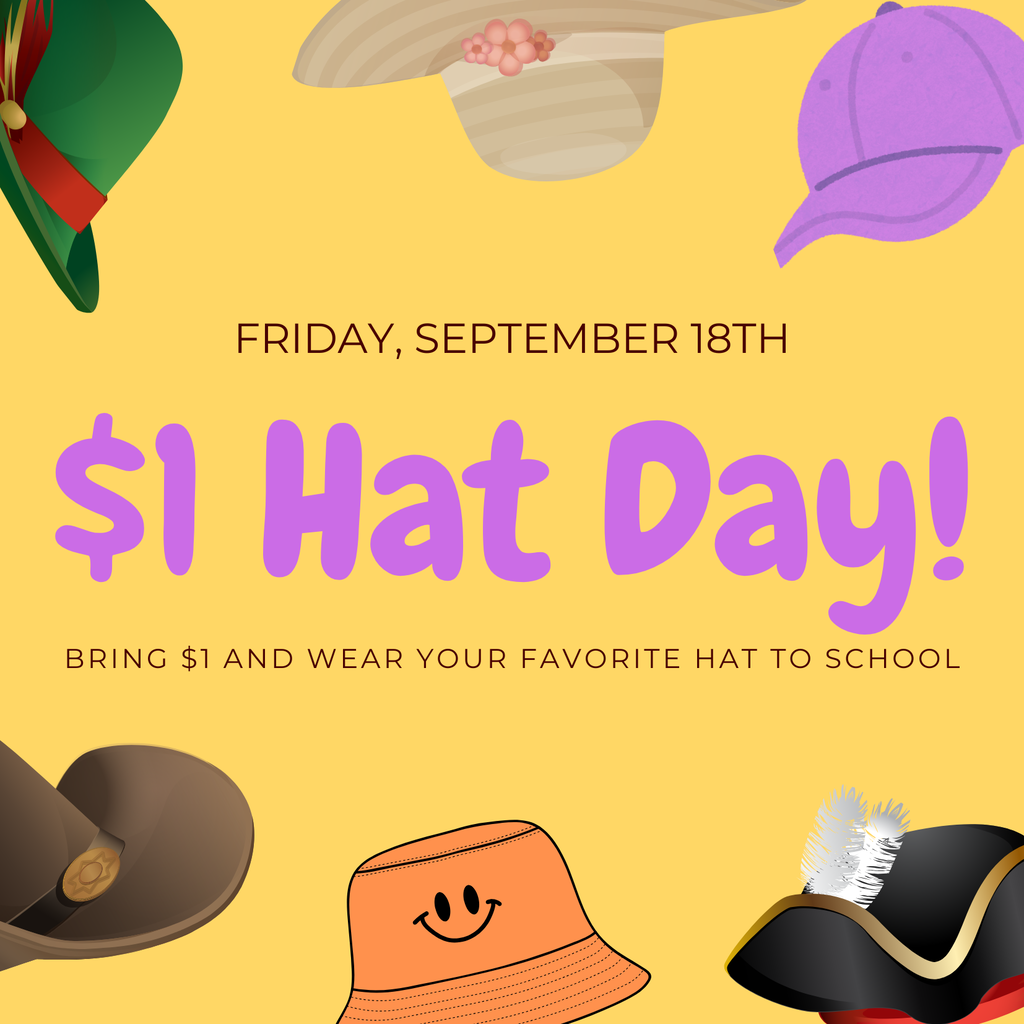$1 Hat Day on Friday
