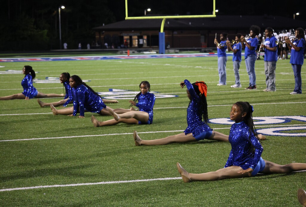 Dance team on the field