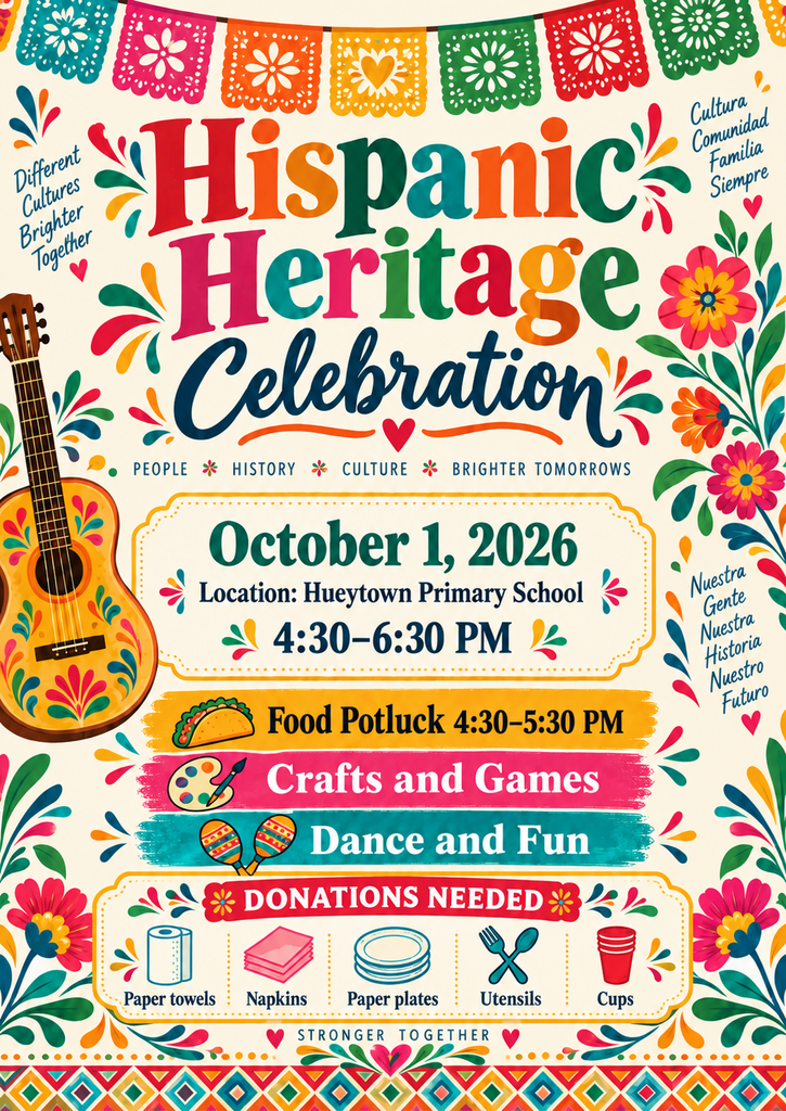 Hispanic Heritage Month Celebration Flyer