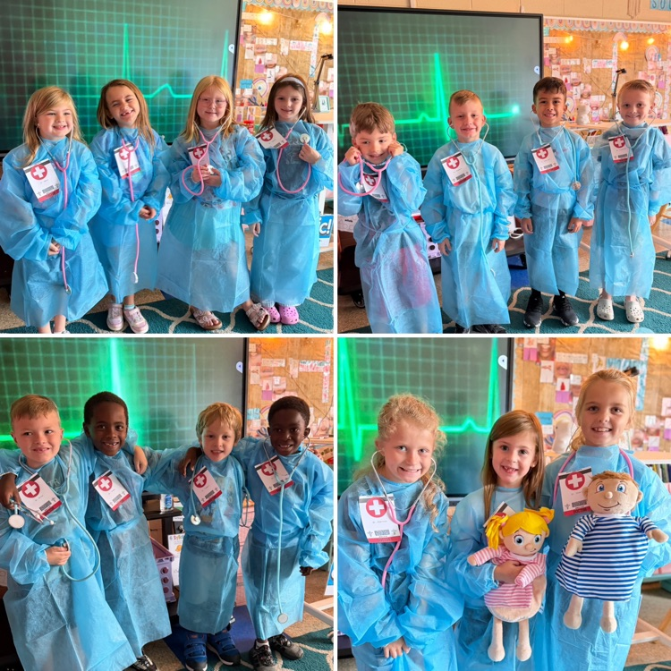 multiple groups of students posing in their doctor wear