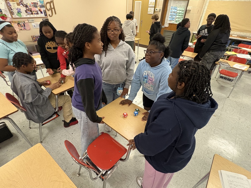 Students used a fun dice game to spark conversations after reading The Lady, or the Tiger.