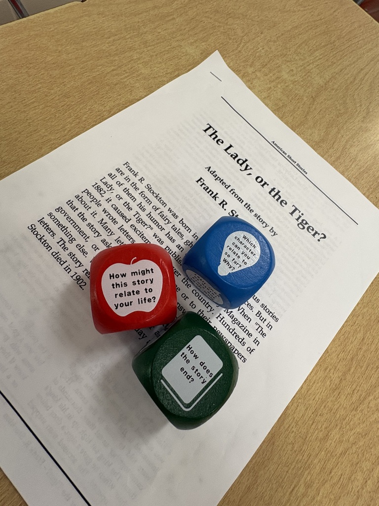 Dice and The Lady, or the Tiger, what a great way to spark convesations.