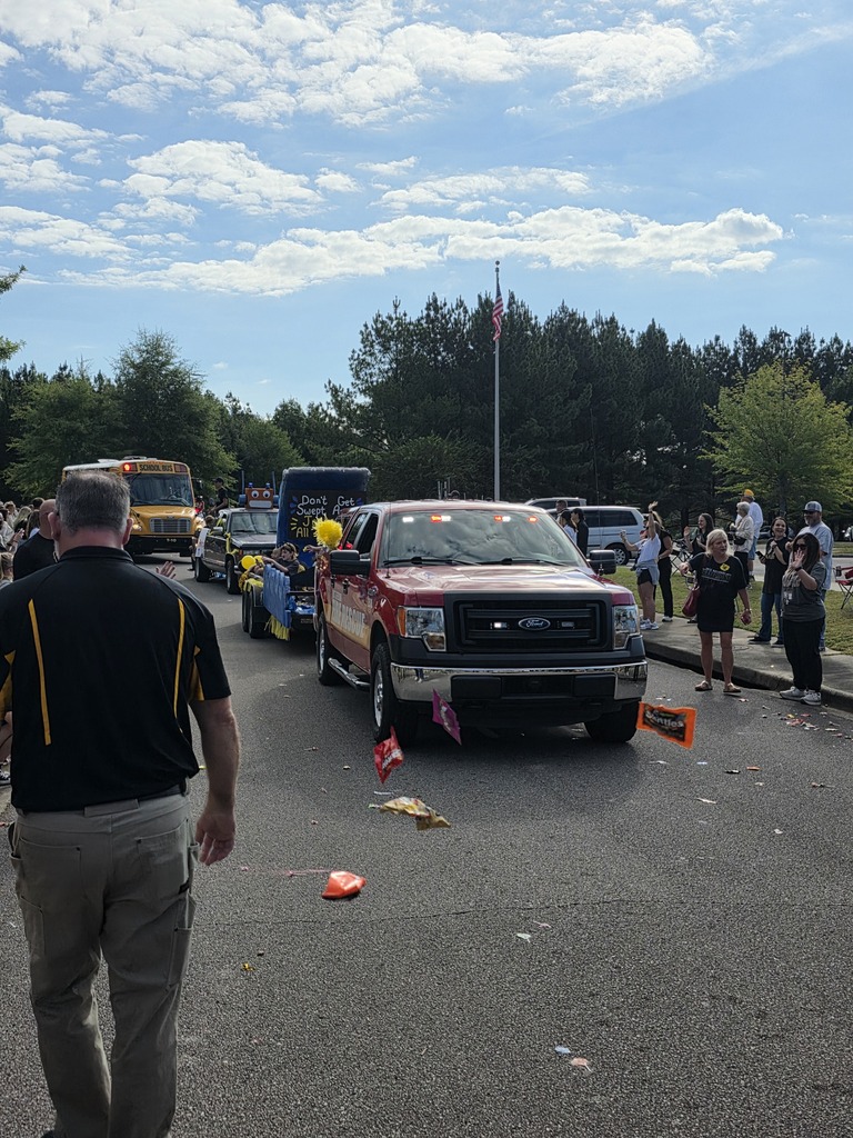 A truck and trailer in a parade