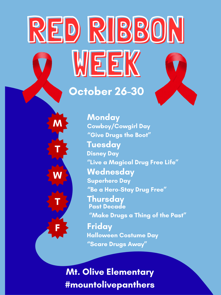 red ribbon week schedule