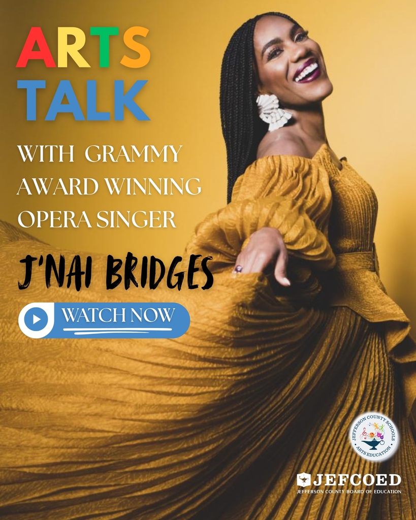 Graphic shares that the JEFCOED Arts Talk with J'Nai Bridges can now be viewed online.