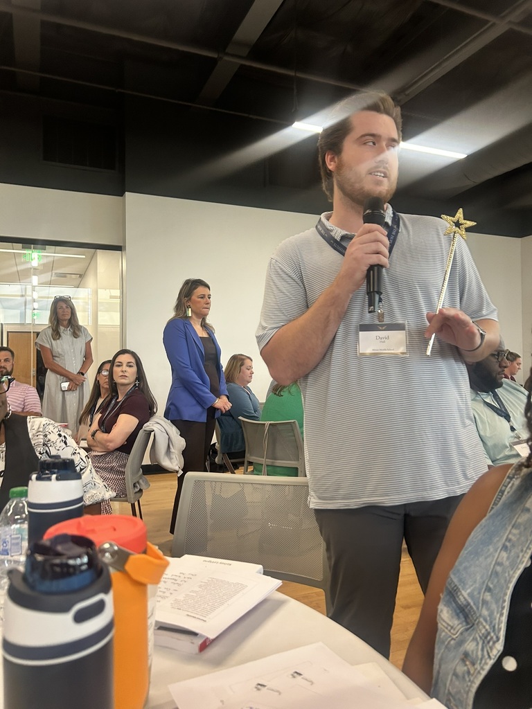 Mr. Hall share  reflections and stategies during HOPE Team ALL IN session.