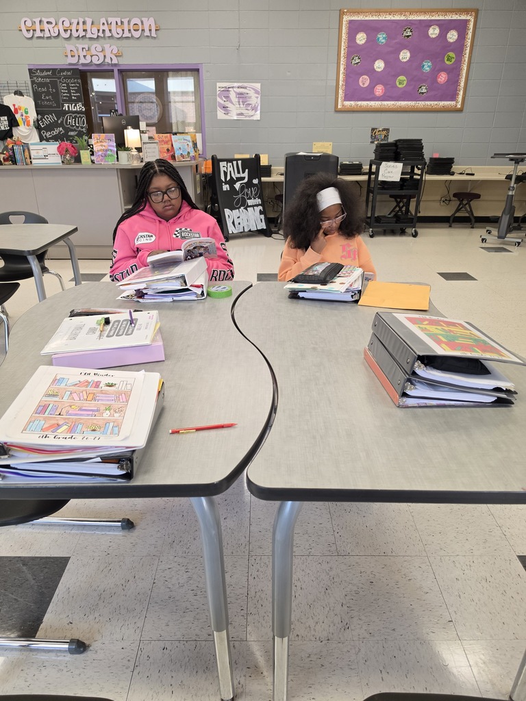 Students spend time independently reading.