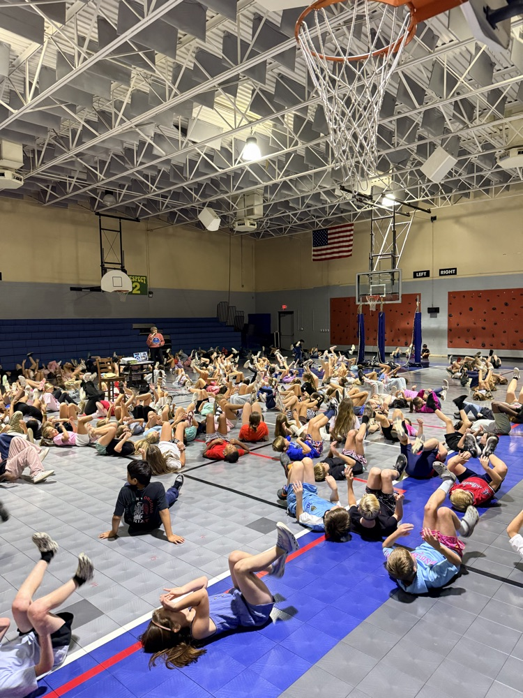 students doing an exercise 