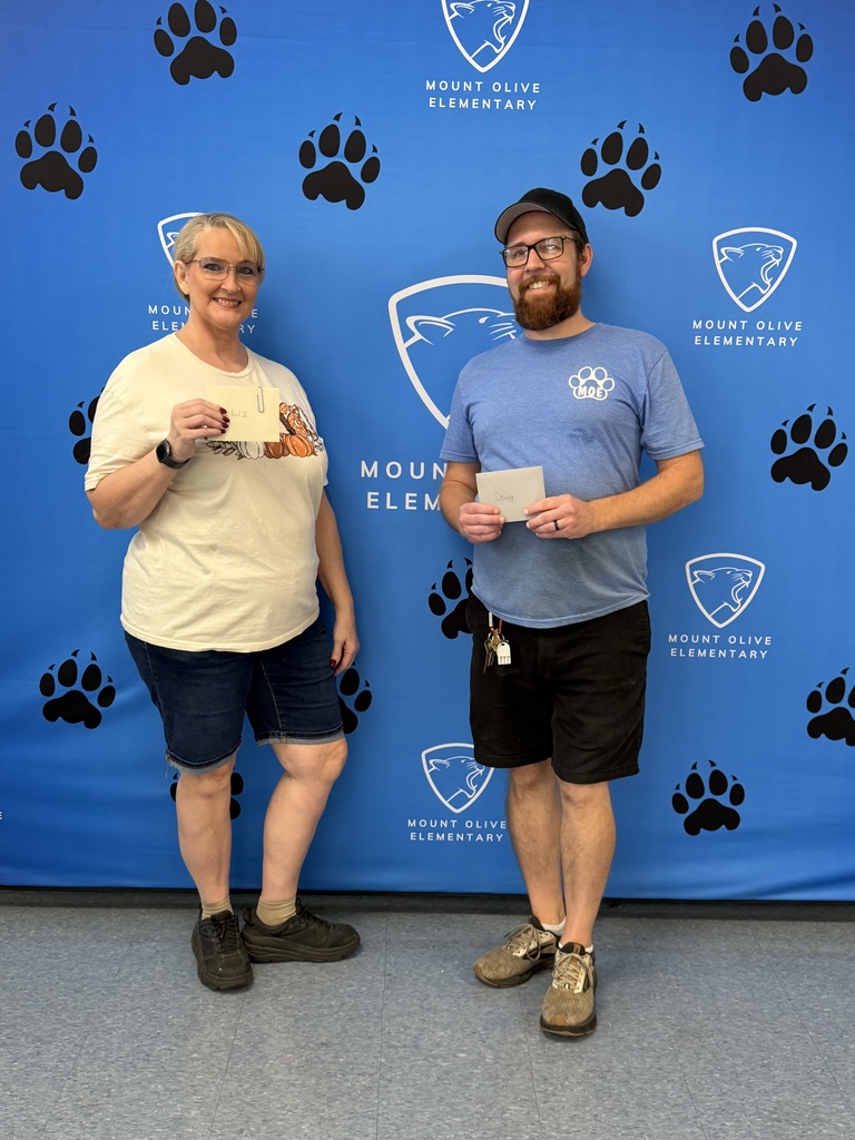 Custodians, Liz and Doug at Mt. Olive for Custodian Appreciation Day